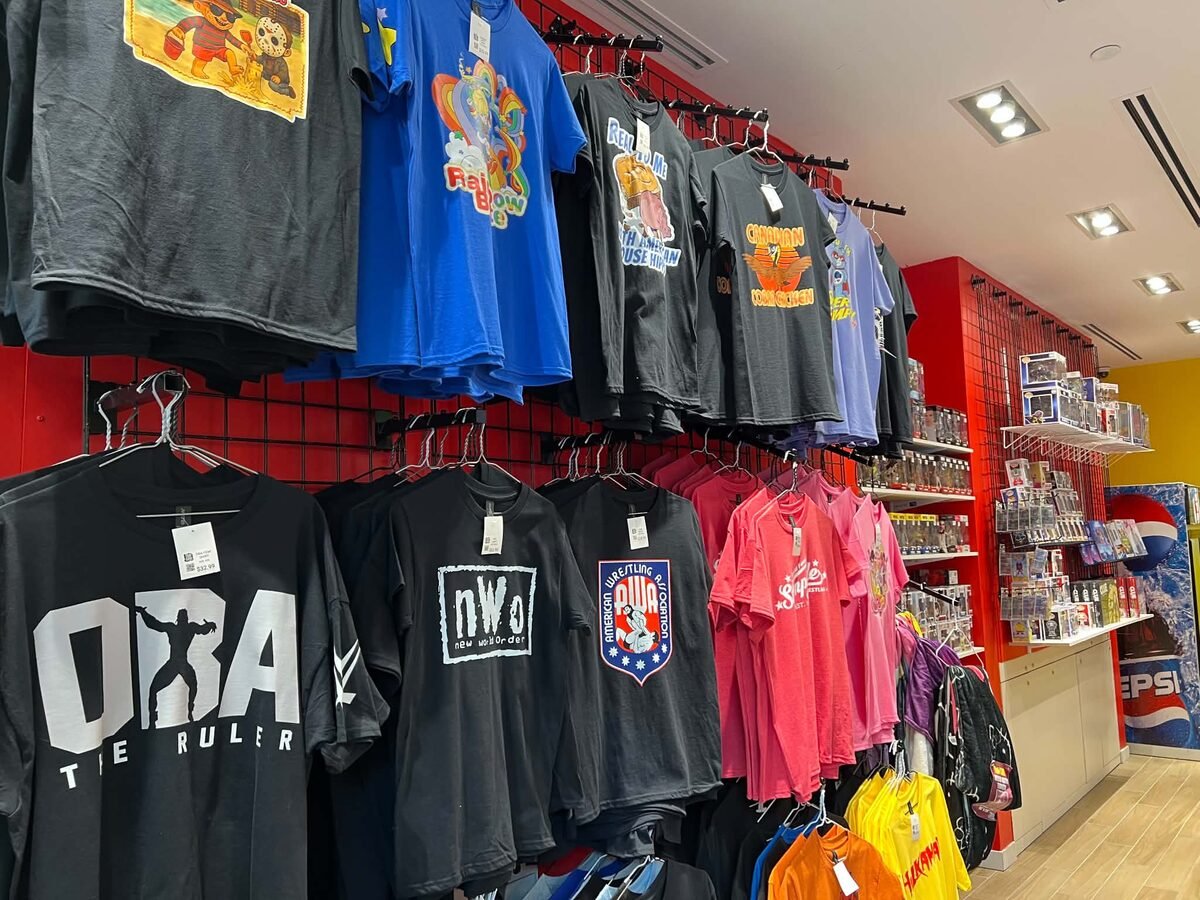 Retro and wrestling t-shirts