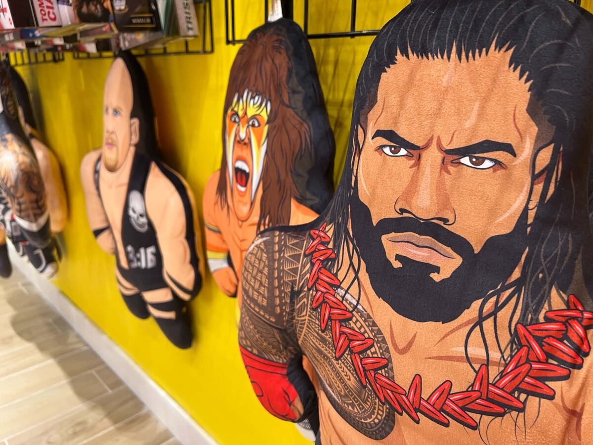 Wrestling character pillows